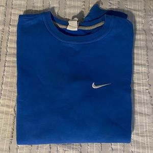 Royal blue nike crewneck large